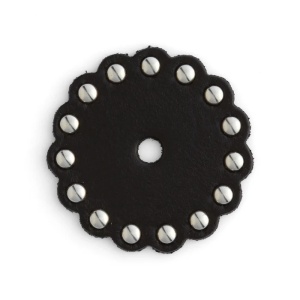 Ornamente negre din piele pre-gaurite Tandy Leather SUA