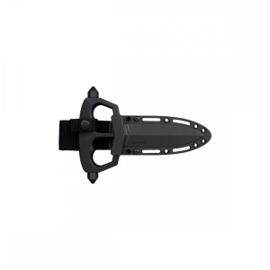 Pumnal Push Dagger Cold Steel Chaos Push Knife CS-80NT3 cu lama din otel carbon SK-5 si teaca Secure-Ex - Img 2