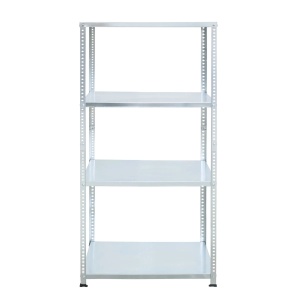 Raft metalic depozitare 148 x 75 x 30 cm, galvanizat, 4 polite, 40 kg/polita