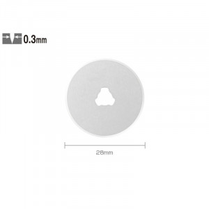 RB-28-10 Set 10 lame cutter rotativ 28 mm ,Olfa - Img 2