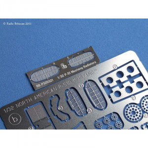 RB-P32021 Radiator pentru MUSTANG, inclocuire piese kit Tamyia - Img 4