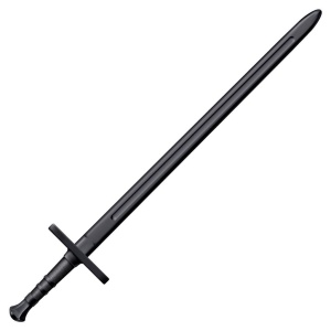 Sabie medievala de antrenament Cold Steel Hand and a Half Training Sword CS-92BKHNH, Polipropilena rezistenta la impact, pentru HEMA si antrenament tehnic