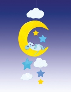 Sablon din lemn, "soarecele pe Luna", pentru traforaj, dimensiunea A4, Pebaro - Img 5
