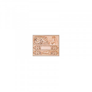 Sablon pielarie "Cai si frunze" pentru curele - Tandy Leather - Img 2