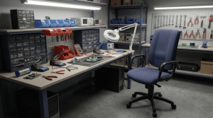 Scaun profesional 1380 Antistatic ESD, sincron, poliuretan - Img 5
