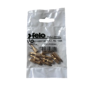 Set 10 biti Felo, seria Diamantati profil Philips, C6.3, PH1, 25mm - Img 1