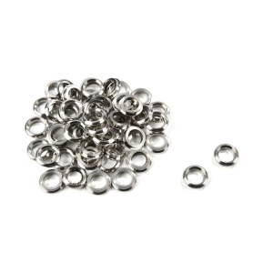 (Set 10) Hublou nichelat fara sticla pentru navomodele, 12mm, Amati - Img 1