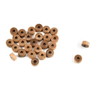 Set 20 roti lemn pentru afet de tun, 5mm, Amati