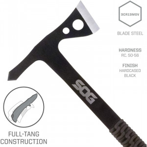 Set 3 tomahawk-uri de aruncat SOG Throwing Hawks, otel 3Cr13, muchie 45 mm - Img 11