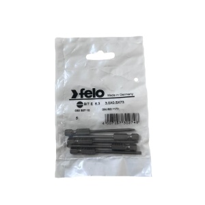 Set 5 biti Felo, seria Industrial profil Drept, E6.3, 3.0x0.5mm, 73mm - Img 1