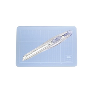 Set albastru de cutter si placa taiere mini NT Cutter