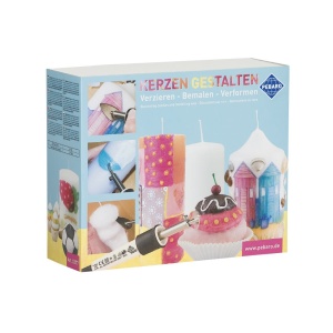 Set complet pentru decorarea lumanarilor, include lumanari, servetele decorative cu alte accesorii, Pebaro