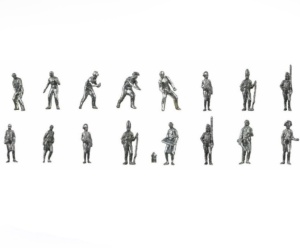 Set de 16 figurine de metal cu accesorii pentru navele marinei spaniole - Artesania Latina - Img 2