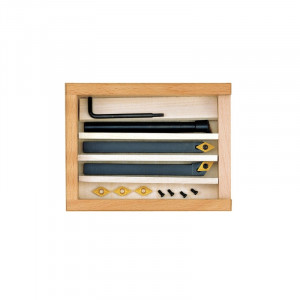 Set de 3 cutite strung cu placute amovibile, Proxxon 24556, 10x10x90 - Img 3