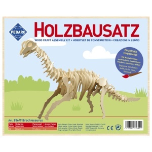 Set de constructie din lemn "Brachiosaurus" debitat cu laser Pebaro - Img 2