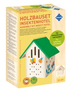 Set de constructie din lemn "Hotel pentru insecte", Pebaro