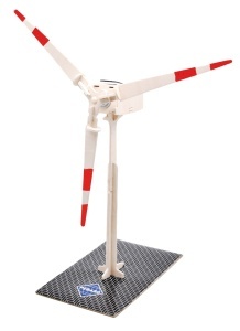 Set de constructie din lemn "Turbina eoliana solara" debitat cu laser Pebaro - Img 4