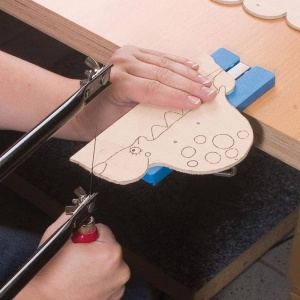 Set pentru decupat cu burghiu, masa de taiere din plastic si unelte, Pebaro - Img 2
