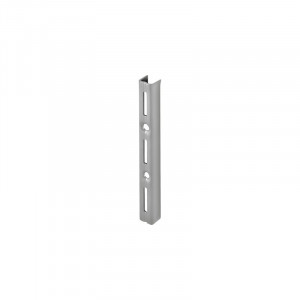 Sina simpla de perete Dolle Single Slot 145mm, argintie, pentru rafturi modulare - Img 2