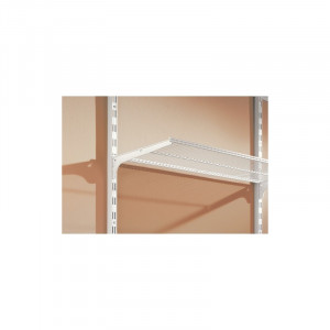 Sina simpla de perete Dolle Single Slot 1495mm, alba, pentru rafturi modulare - Img 3