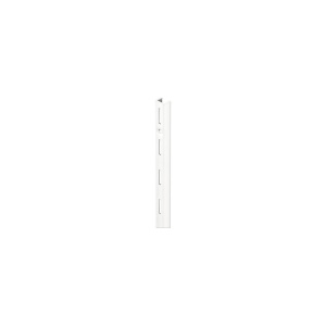 Sina simpla de perete Dolle Single Slot 1495mm, alba, pentru rafturi modulare