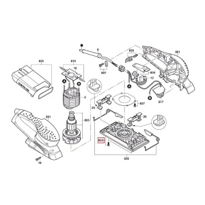 SKIL 2610398584, Placa de baza pentru slefuitorul cu vibratii SKIL 7361
