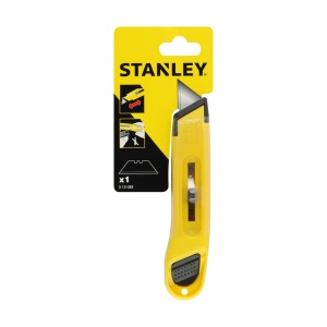 Stanley 0-10-088, Cutter cu lama retractabila, interlock, cu stocare de pana la 10 lame, 150mm + o lama trapezoidala 19x62mm - Img 3