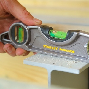 Stanley 0-43-609, nivela magnetica fatmax pro din aluminiu, 25 cm, 3 fiole, blister - Img 5
