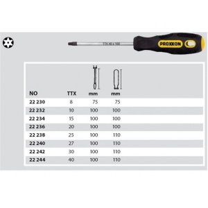 Surubelnita FLEX-DOT, Proxxon 22236, TTX 20x100mm - Img 4