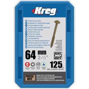 Suruburi cu gaura de buzunar 64 mm, HD, Maxi-Loc, KREG® - Img 2