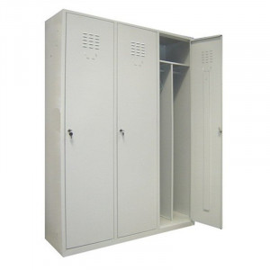 Vestiar compartimentat cu 3 usi, 1200x450x1800 mm - Img 2