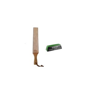 ZS4SIDED.1 Strop din piele PREMIUM cu 4 fete marca ZEPHYR cu pasta de ascutire Chrox/Dialux Verde - Img 3