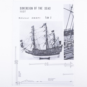 1015 Planuri constructie navomodel Amati Sovereign of the Seas - Img 1