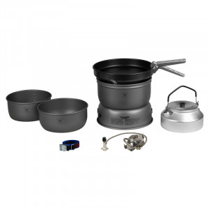 157254 25-4 HA/GB Set serie 25 din ALUMINIU ANODIZAT, pentru gatit in camping, Trangia - Img 2