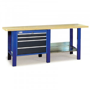 2000-25 Banc de lucru 2000 mm cu blat din lemn de fag multistrat - Img 2