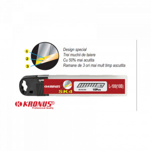 7556.1 SK4 Set 10 lame cutter segmentate 18 mm, KRONUS - Img 3