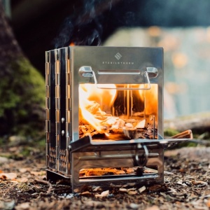 Aragaz pliabil pe lemne Stabilotherm Wood Stove Tower 1 din otel inoxidabil - Img 8