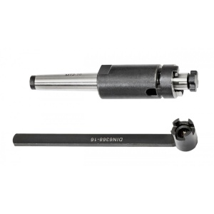 Arbore de freză combinată cu coaja MT2x16 cu cheie, distanțiere de arbore si panza de ferăstrău de tăiat metal, WABECO - Img 8