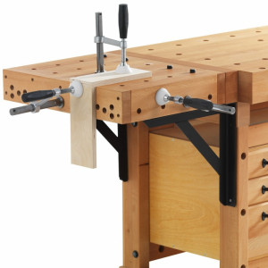 Banc de lucru pentru tamplarie PROFI Elite 1500 + platforma fixare + dulap SM07 SJOBERGS - Img 7