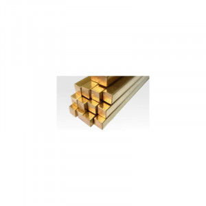 Bara patrata alama 14x14 mm | Modelism, Hobby & DIY CuZn39Pb3 - Img 2
