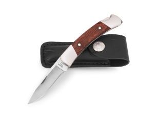 Briceag Buck 501 Squire 0501RWS-B, otel 420HC, maner lemn si nichel argintat, Lockback - Img 5