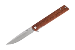 Briceag de buzunar Buck Decatur 0256 (0256BRS-B / 0256BKS-B), otel 7Cr, flipper, Liner Lock