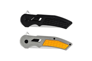 Briceag de buzunar Buck Hexam 0261 (0261BKS-B / 0261ORS-B), otel 7Cr, maner PP/TPE, Button Lock - Img 5
