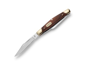 Briceag de buzunar Buck Knives 0373BRS-B Trio cu 3 lame, maner din lemn - Img 2