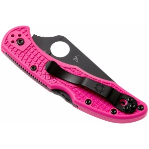 Briceag Delica® 4 FRN roz lama neagra, Spyderco - Img 3