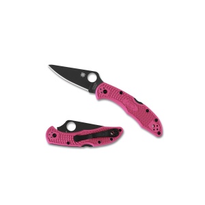 Briceag Delica® 4 FRN roz lama neagra, Spyderco - Img 7