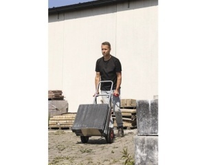 Carucior transport cu platforma Cargo Point max. 200kg, H 1190mm, din otel zincat - Img 2