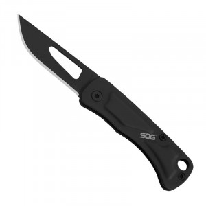 Cutit breloc SOG Centi I CE1002-CP, lama 3Cr13, Slip Joint, maner din otel inoxidabil, Mini EDC Keychain Knife - Img 3