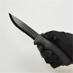 Cutit Bushcraft Survival BlackBlade (C) cu lama otel carbon C100S cu acoperire DLC , Morakniv - Img 8