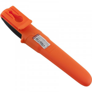 Cutit Morakniv Companion cu lamă din otel inoxidabil 12C27 si teaca portocaliu fluorescent pentru vizibilitate ridicată în teren - Img 3